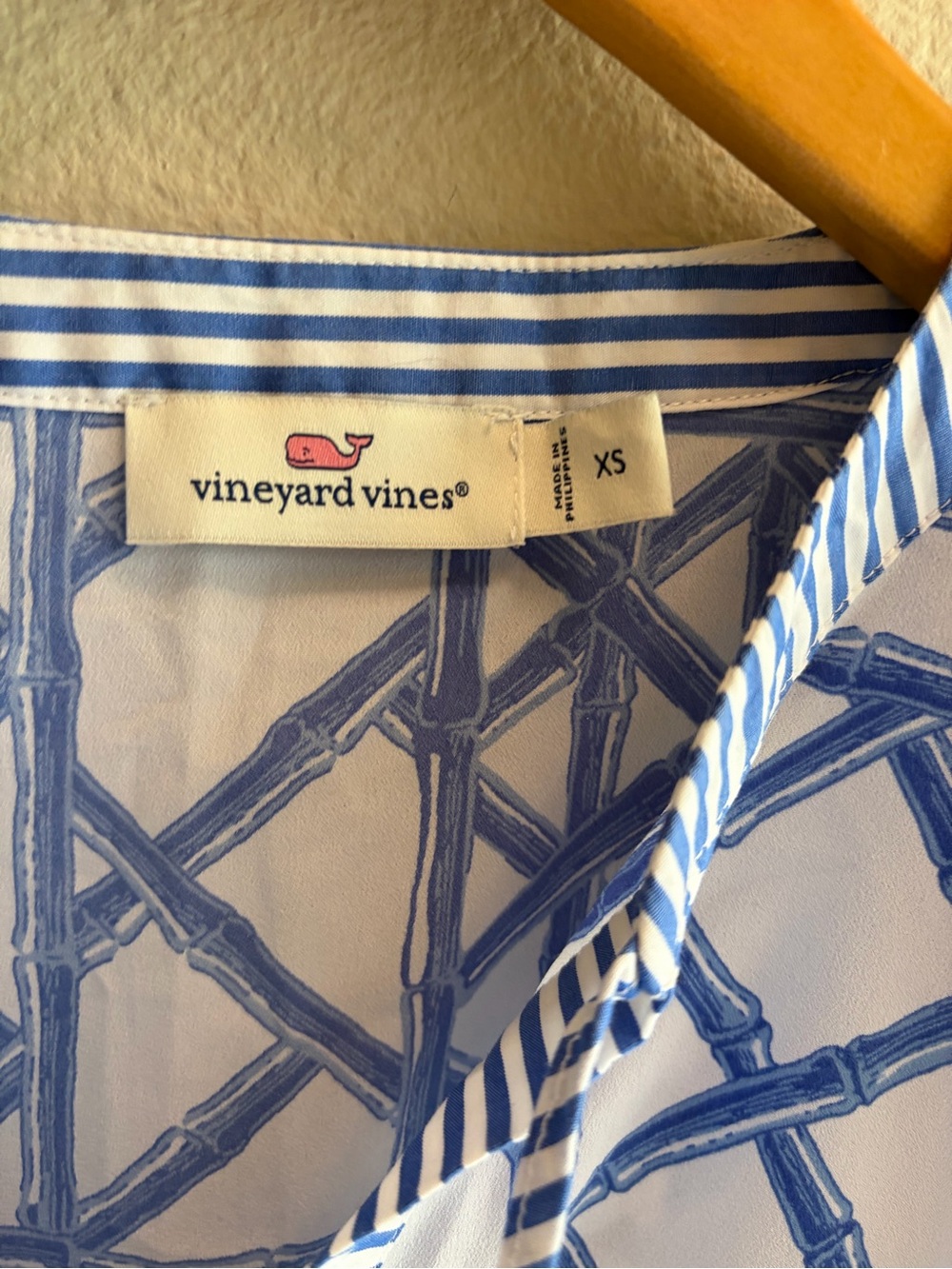 Vineyard Vines Marlin Bamboo Lattice Tiered Top – Women’s XS - Picture 3 of 6